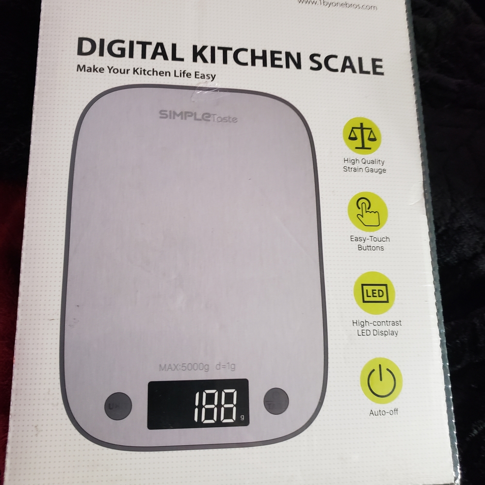 Simple Silver Kitchen Tool Digital Scale